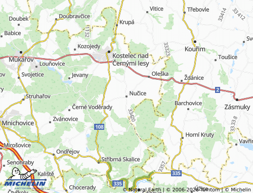Mappa MICHELIN Nučice - ViaMichelin