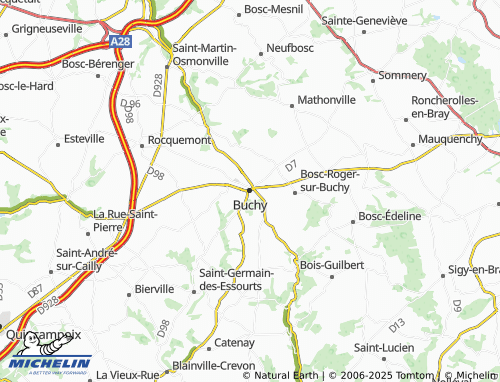 MICHELIN Buchy map - ViaMichelin