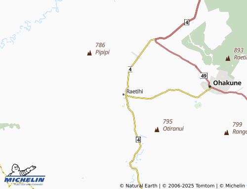 MICHELIN Raetihi map - ViaMichelin