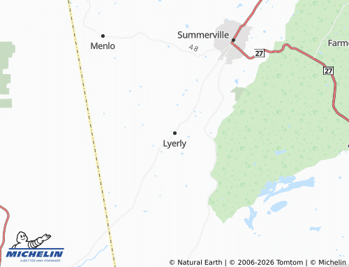 Mapa MICHELIN Lyerly - ViaMichelin