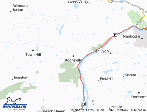 Mappa MICHELIN Koonsville - ViaMichelin