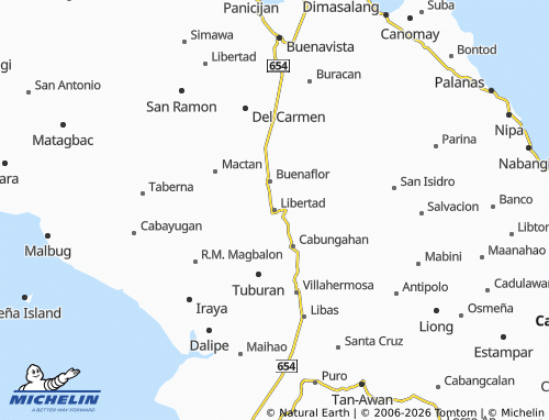 MICHELIN Libertad map - ViaMichelin