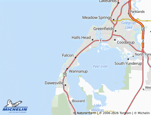 MICHELIN Falcon map - ViaMichelin