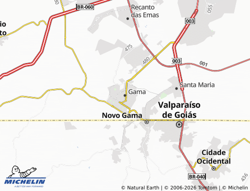 MICHELIN Gama map - ViaMichelin