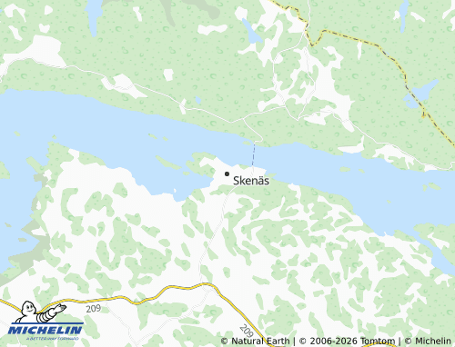MICHELIN Skenäs map - ViaMichelin