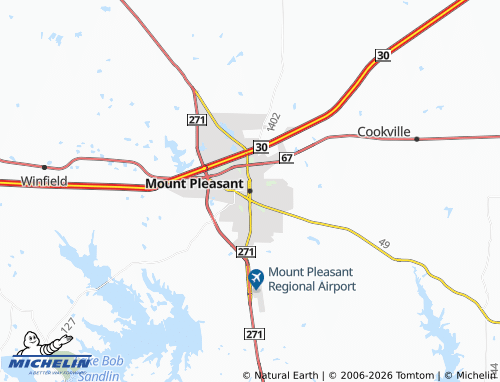 Mapa MICHELIN Mount Pleasant - ViaMichelin