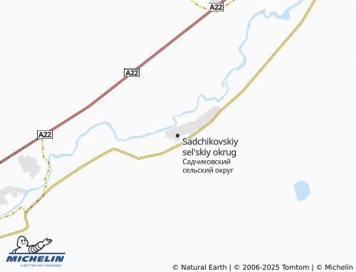 MICHELIN Sadchikovskiy sel'skiy okrug map - ViaMichelin