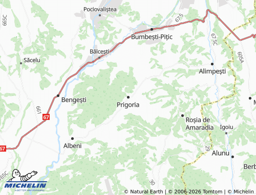 Mappa MICHELIN Prigoria - ViaMichelin