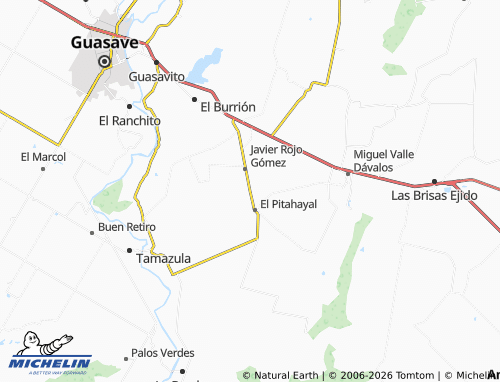 MICHELIN Vicente Guerrero map - ViaMichelin