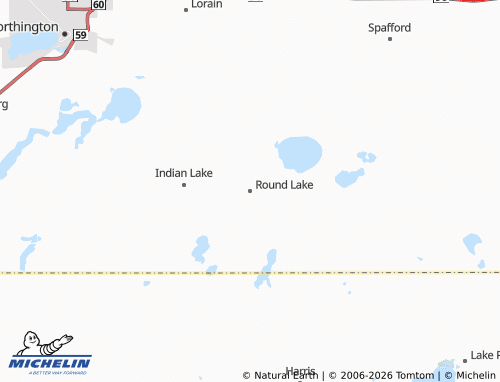 Mapa MICHELIN Round Lake - ViaMichelin