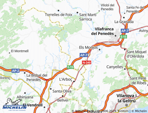 MICHELIN-Landkarte Sant Marçal - ViaMichelin