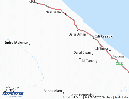 MICHELIN Seuneubok Simpang map - ViaMichelin