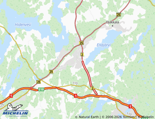 Kaart MICHELIN Nummela - ViaMichelin