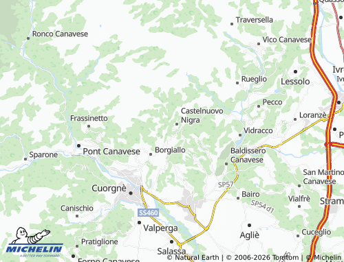 Mappa MICHELIN Pontiglia - ViaMichelin