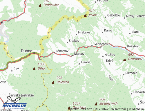 MICHELIN-Landkarte Malcov - ViaMichelin