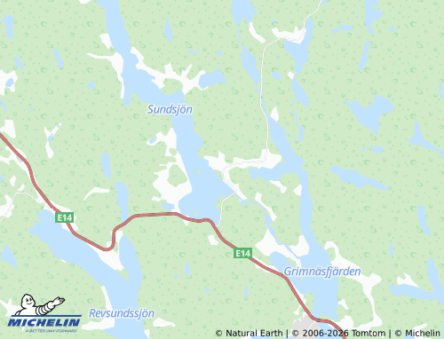 Mapa MICHELIN Sundsjö - ViaMichelin