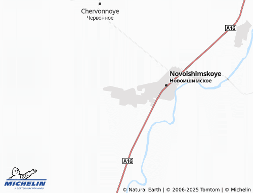 MICHELIN Novoishimskaya map - ViaMichelin
