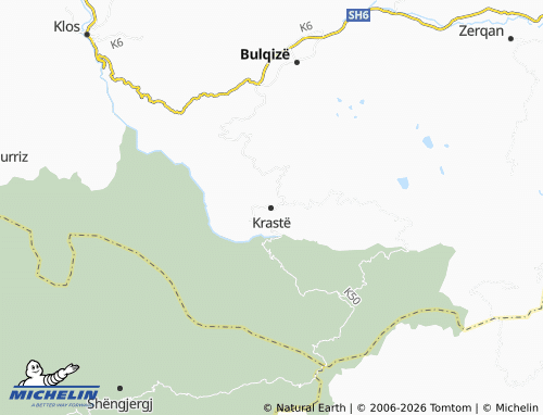MICHELIN Krastë map - ViaMichelin