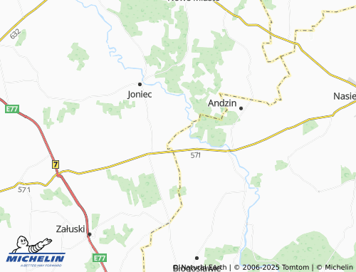Kaart MICHELIN Nowa Wrona - ViaMichelin