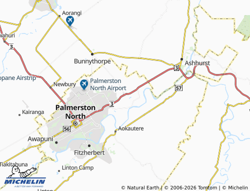 Mapa MICHELIN Whakarongo - ViaMichelin
