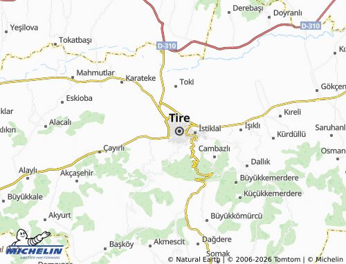 MICHELIN 4 Eylül map - ViaMichelin