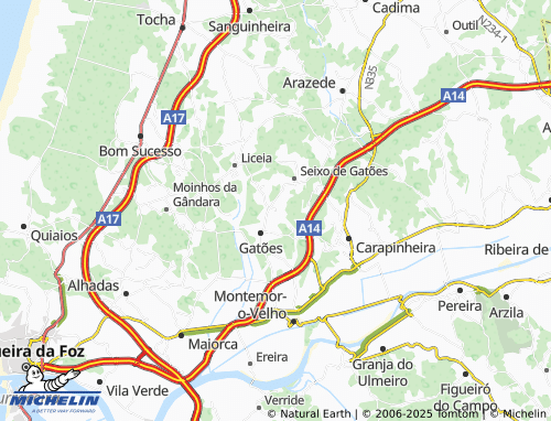 MICHELIN Casal de Jagas map - ViaMichelin