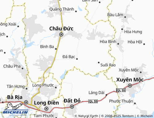MICHELIN Đá Bạc map - ViaMichelin