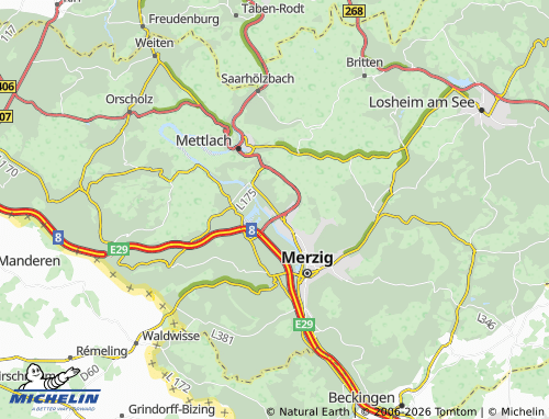 MICHELIN Besseringen map - ViaMichelin
