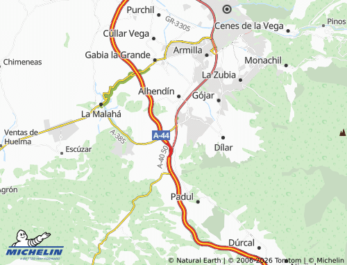 MICHELIN-Landkarte Suspiro del Moro - ViaMichelin