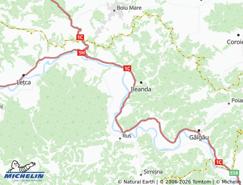Mappa MICHELIN Podișu - ViaMichelin