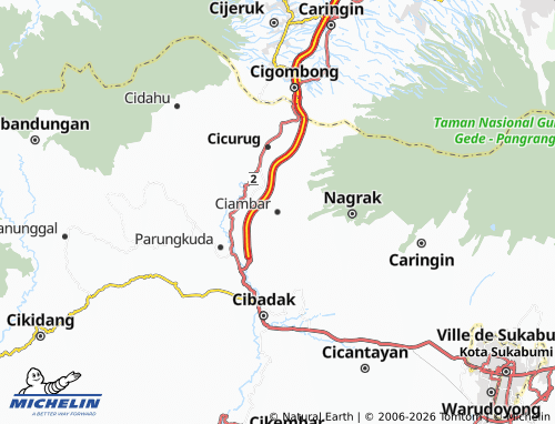 MICHELIN-Landkarte Ciambar - ViaMichelin