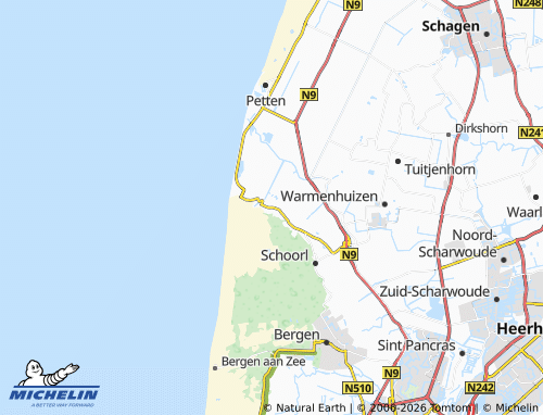 Mapa MICHELIN Groet - ViaMichelin