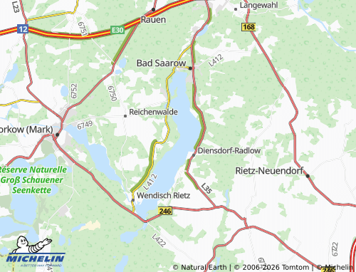 MICHELIN-Landkarte Bad Saarow-Strand - ViaMichelin
