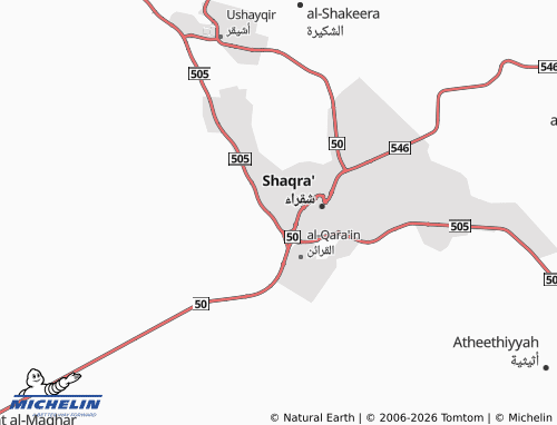 MICHELIN-Landkarte Qurtubah - ViaMichelin