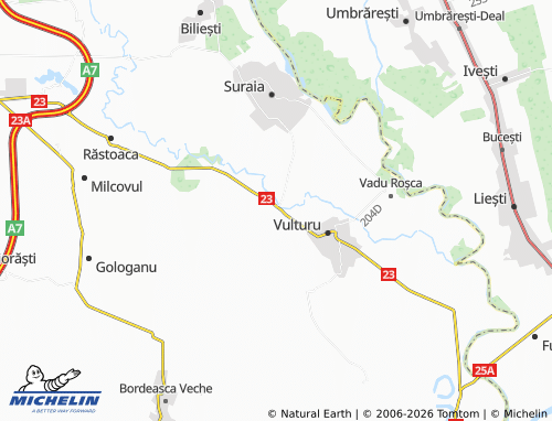 Mappa MICHELIN Boțârlău - ViaMichelin