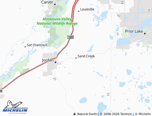 Mappa MICHELIN Sand Creek - ViaMichelin