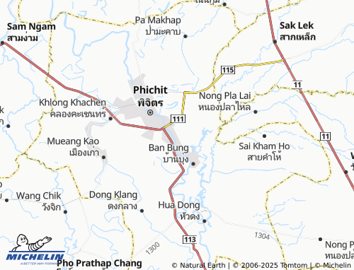 Mapa MICHELIN Tha Luang - ViaMichelin
