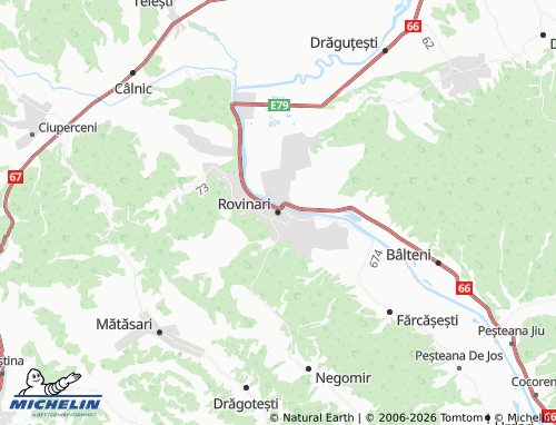 Mappa MICHELIN Rovinari - ViaMichelin