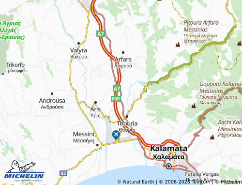 MICHELIN Antheia map - ViaMichelin