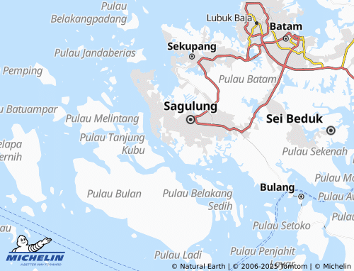 MICHELIN Sungai Binti map - ViaMichelin