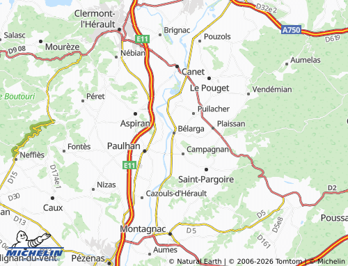 Mapa MICHELIN Bélarga - ViaMichelin
