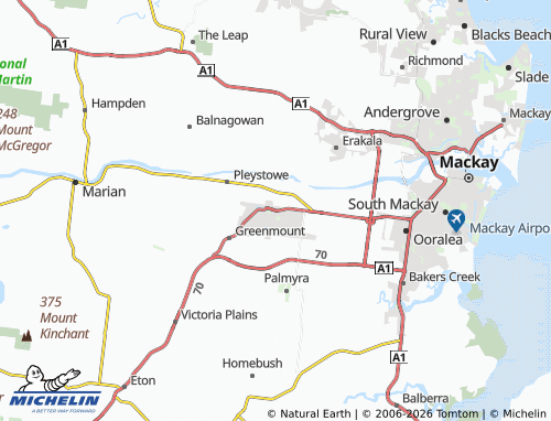 Mapa MICHELIN Walkerston - ViaMichelin