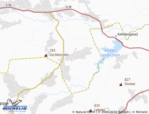 MICHELIN-Landkarte Mangulwani - ViaMichelin