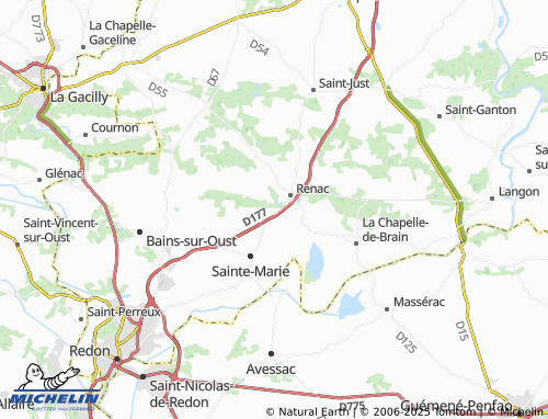 Mapa MICHELIN Le Pont de Renac - ViaMichelin
