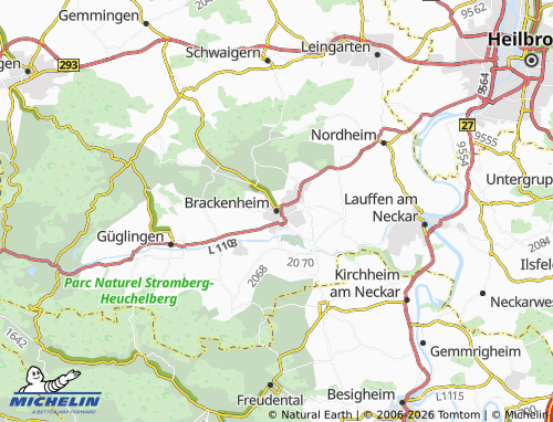 Mapa MICHELIN Brackenheim - ViaMichelin