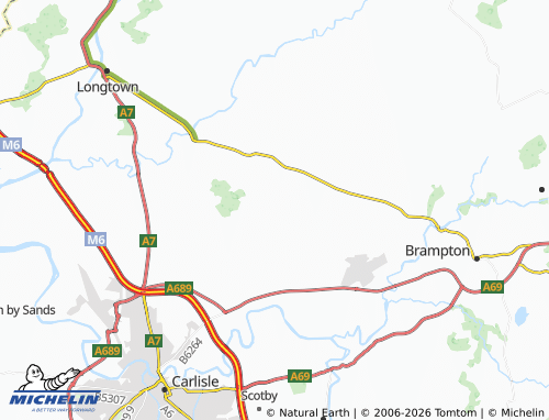 Mapa MICHELIN Scaleby - ViaMichelin