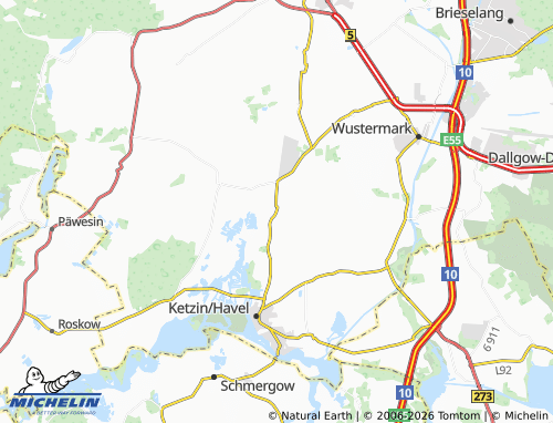 MICHELIN Etzin map - ViaMichelin