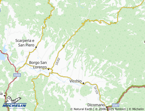 MICHELIN-Landkarte Vagliano - ViaMichelin