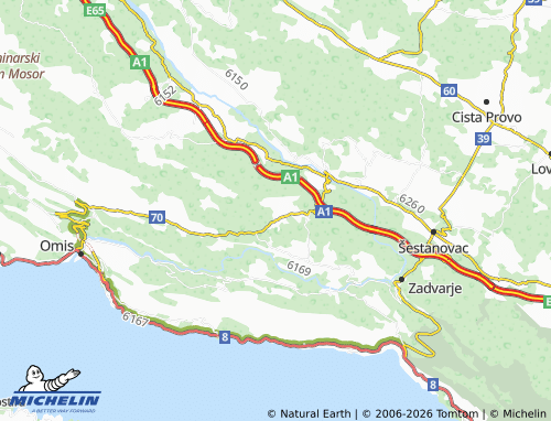 MICHELIN-Landkarte Seoca - ViaMichelin