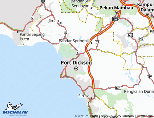 MICHELIN Taman Lukut map - ViaMichelin